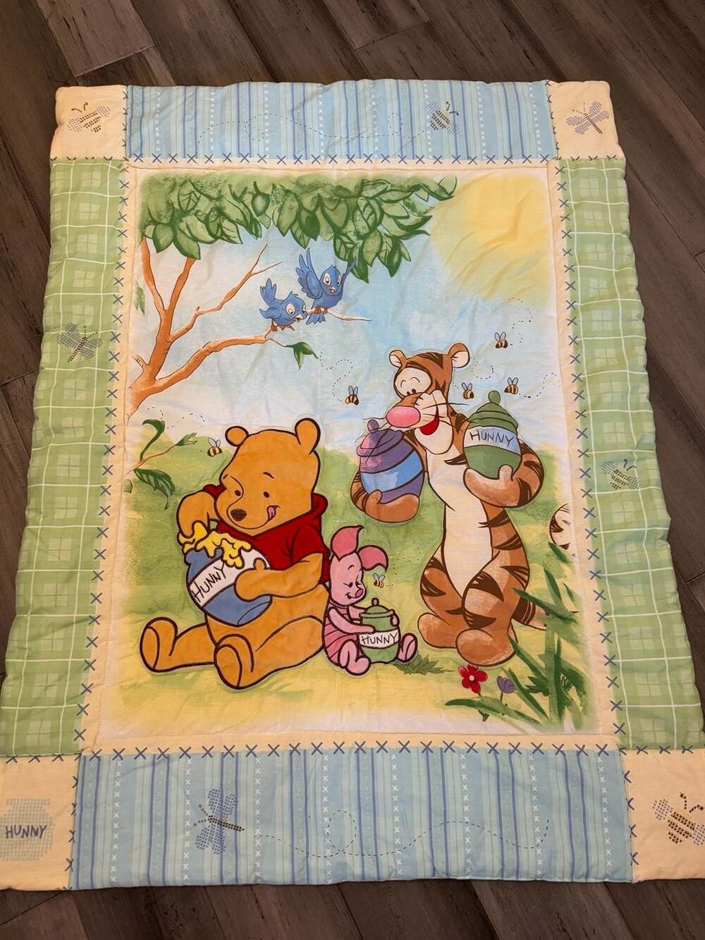 Disney Winnie the Pooh Tigger and Piglet Baby Quilt Crib Comforter Blanket